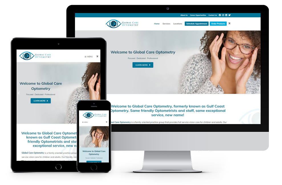 Global Care Optometry Website Design