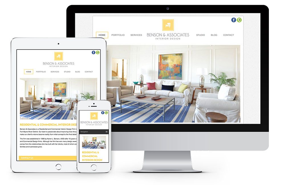 Benson & Associates Interior Design Website Design